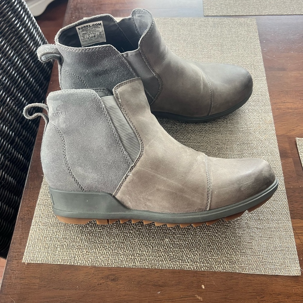 Sorel wedge ankle boot in grey‎